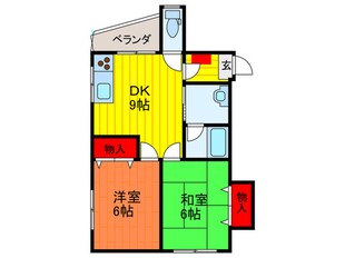 橋本ハイツの物件間取画像